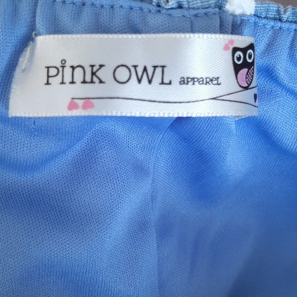 Pink Owl Strapless Bandeau mini Dress - Picture 3 of 3